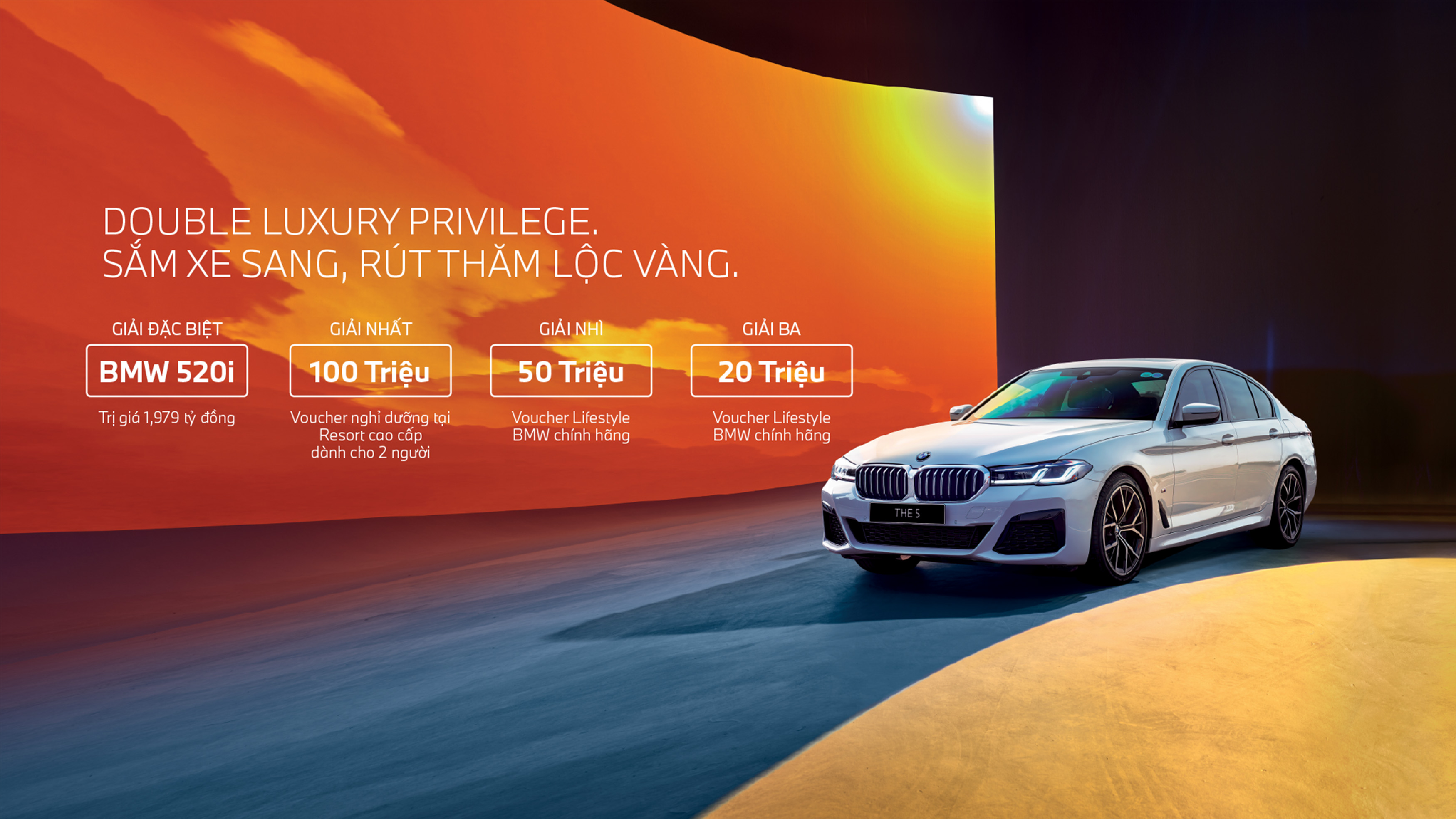 Sắm xe sang, rút thăm lộc vàng” cùng ưu đãi tương đương  100% phí trước bạ khi mua xe BMW. 